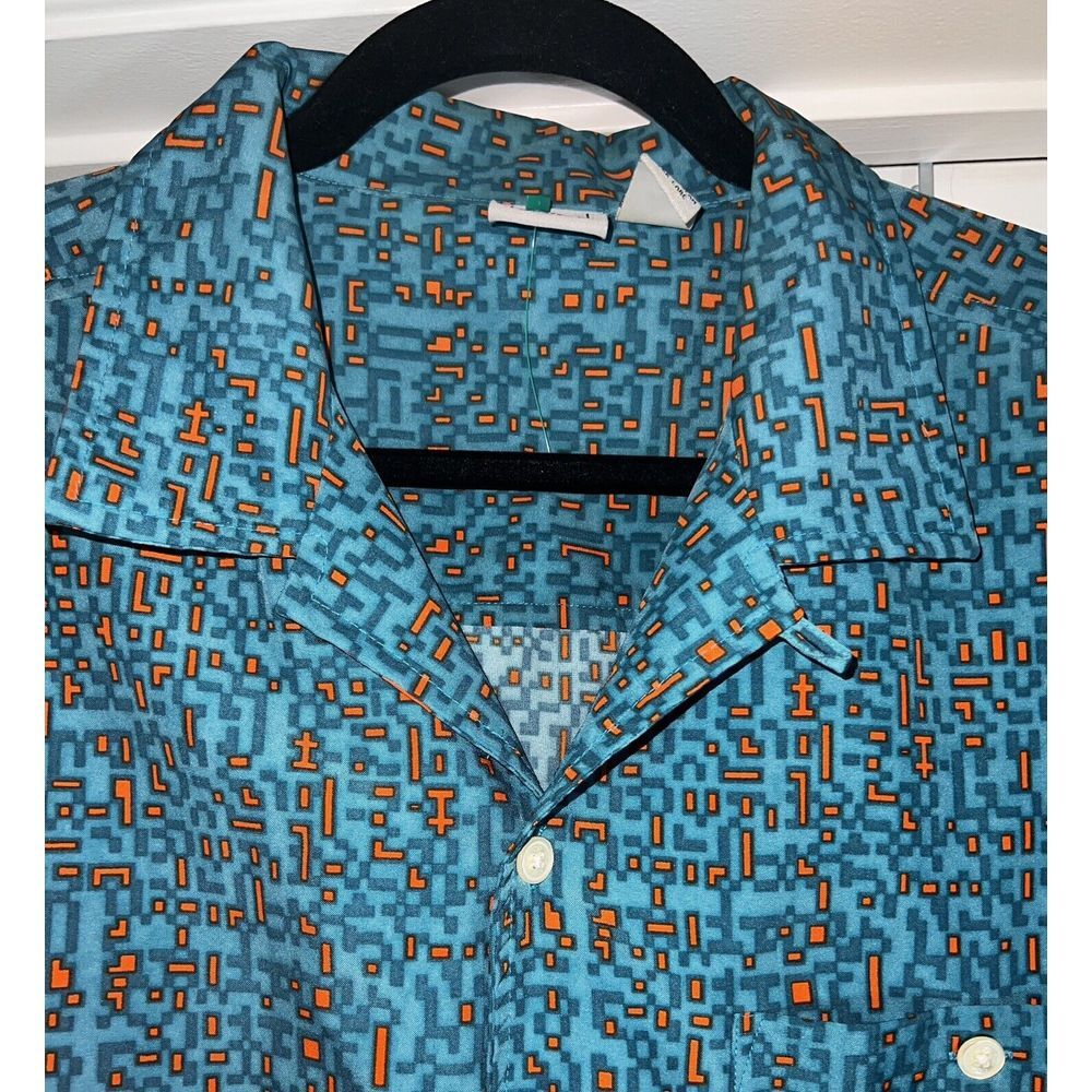 Vintage Op Ocean Pacific Shirt Size Med Hawaiian Camp Button Short Sleeve‎ Surf
